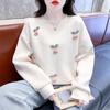 Spring Autumn New Fashion Elegant Round Neck Hoodie Casual Versatile Western Commuting Solid Color Clothing Women's Sweatshirts