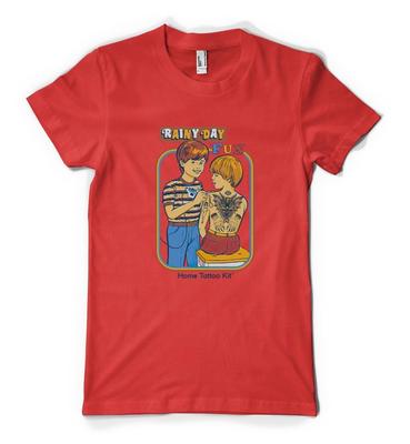 Rainy Day Fun Tattoo Personalised Unisex Adult T Shirt