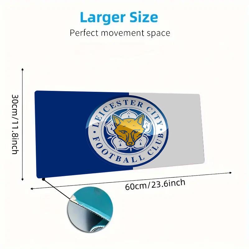 Leicester City Football Club2 Print  Cushion Non-slip Laptop Tablet Big Mousepad XXL Mat Mini PC Playmat With Lock edge