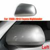 For Toyota Highlander 2008-2013 2pcs Car Right Left Side Door Wing Rearview Mirror Trim Cover Cap Trim ABS