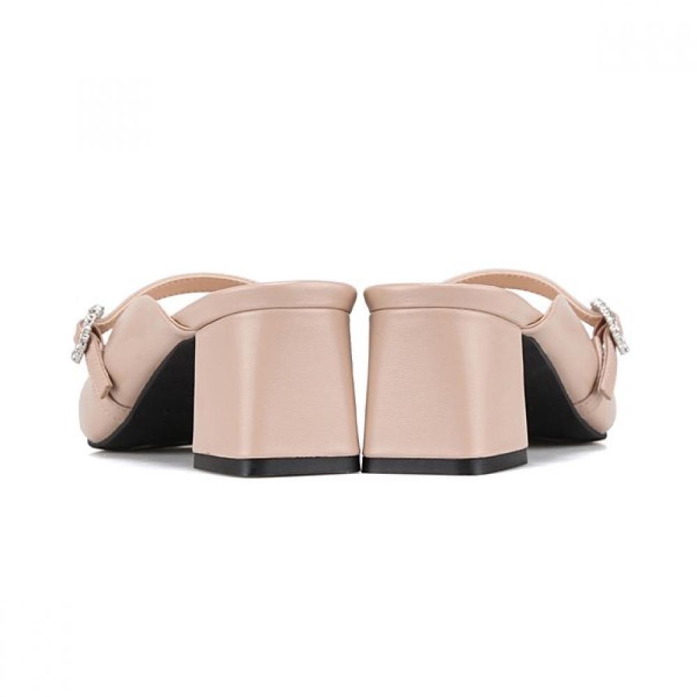 Barbara Basic Slingback Sandals Color Combi 4.5cm 4 Colors Bbj204