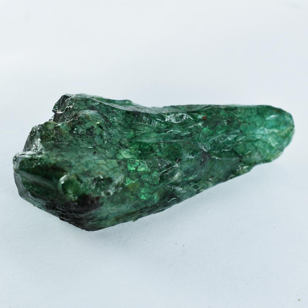Natural Green Emerald Loose Gemstone 245.50 ct Rough for Lapidary and Gem Collections