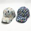 Hat Women's Leaf Print Baseball Cap Spring Summer Fashion Sun Hat Vintage Peaked Hat Men's Trend