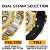 Fashionable  Men's Quartz Watch Three Eye Six Needle Tiger Pattern Waterproof Night Light Men's Quartz Watch