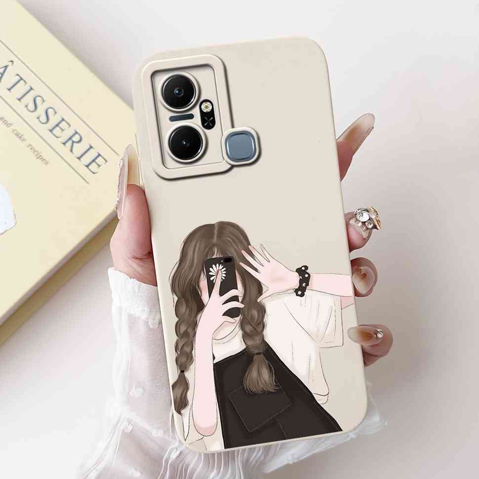 For Infinix Smart 6 Plus X6823C Case Luxury Floral Fashion Soft Silicone Cover For Infinix Smart 6Plus X6823 6.6" Phone Case