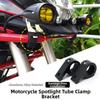Universal Motorcycle LED Light Mounting Bracket Adjustable Shock Absorber High Quality Pipe Clamp