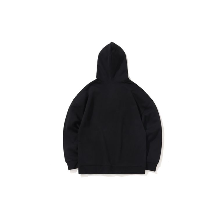 Li-Ning Paris Fashion Week Embroidered Logo Pullover Hoodie Men Tops Black AWDNB95-1