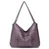 Women's Bag New Soft Leather Women's Large-capacity Shoulder Messenger Bag Retro Zipper Backpack