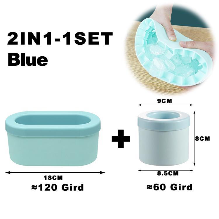 Ice Bucket Cup Mold Silicone Ice Cube Tray Food Grade Quickly Freeze Ice Cube Maker Ice Bucket Whiskey Maker Kitchen Accessorie