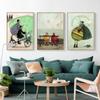 Maeham Nordic Family Happy Figure Pânză Pictură Imprime Postere throwback Poster de artă de perete pentru Morden Living Room Decor