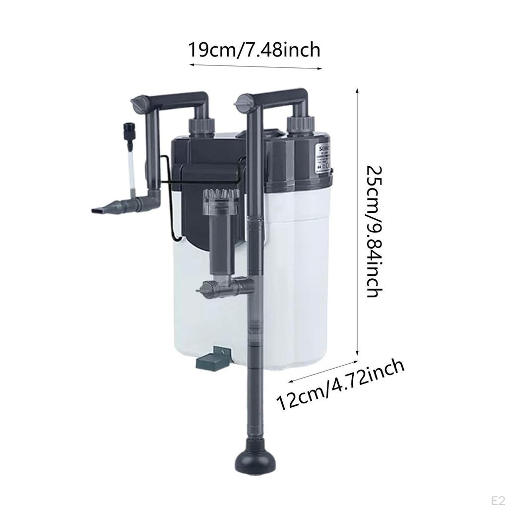 Filtre d'Aquarium Accessoires Betta Faible Bruit Alimentation en Air Claire Submersible Interne