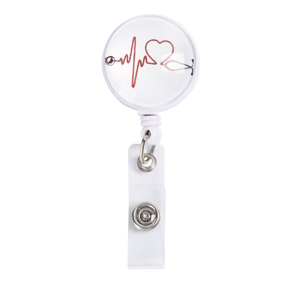 1pc Fashion Retractable Office Supplies Lanyards Key Ring Badge Holder Nurse ID Name Card