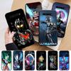 AD91 Ultraman Black Case for Samsung Note 20 Lite S24 Ultra S23 S22 A05 A06 A11 A71 A15 A16 A13 A24 A25 A33 A52 A53 M55 M35 Sofe Cover