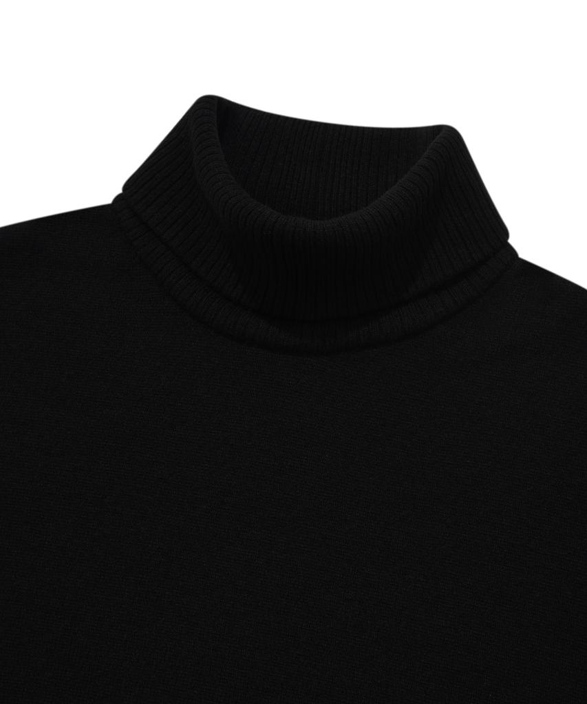 COVERNAT Lambswool Turtleneck Knit Black