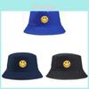 Cotton Embroidered Fisherman Hat With Sun Protection For Summer Beach And Casual Wear