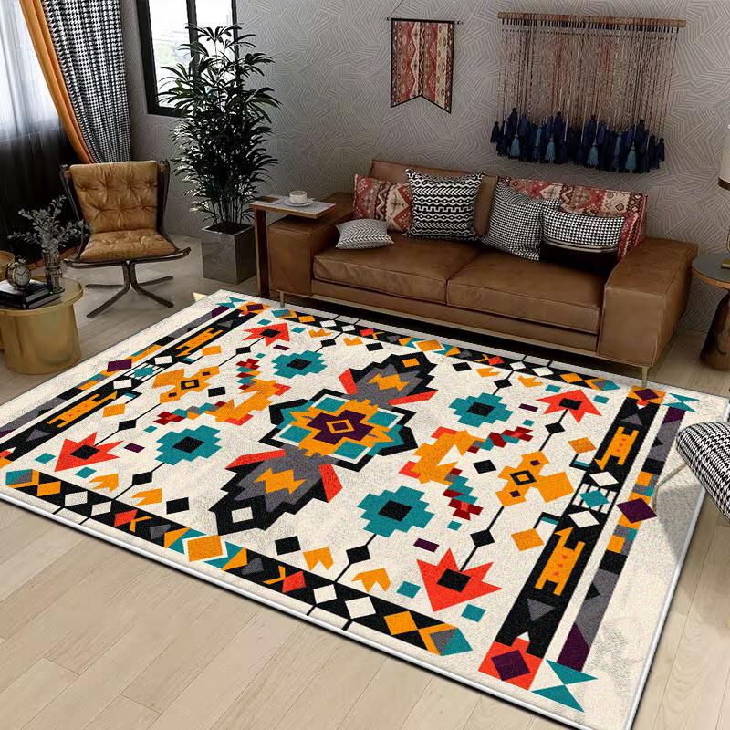 Nordic Style Bohemian Large Rugs for Living Room Modern Decoration Home Carpet Light Luxury Bedroom Rug Non-slip Washable Mat