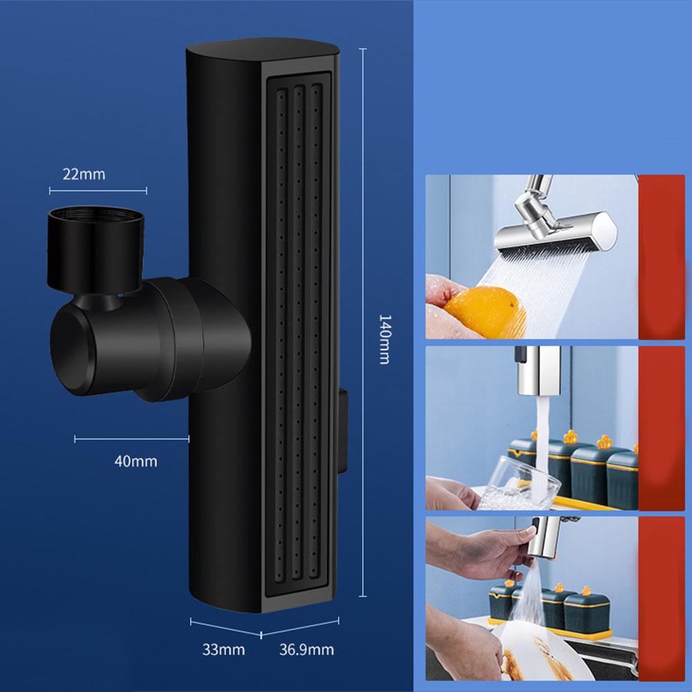 Head Kitchen Faucet Bathroom Waterfall Multifunctional Nozzle Anti Splashing Tap Sink Faucet 360 Rotate Hot Cold Sink Mixer