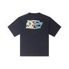 Converse Retro Sail Boat Graphic T-shirt Asia Sizing 'Black' Men's 10025441-A01