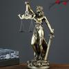 resin imitation copper goddess of justice ornaments retro home decoration desk ornaments Living room Sculpture Desk Decor