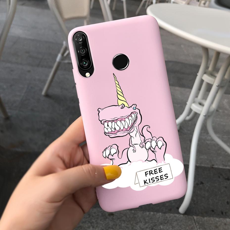 For Huawei P30 Lite Phone Case Flower Girl Pattern Soft Silicon Cover For Huawei P30 Pro Lite Case Cute Funda P 30 P30lite Cases