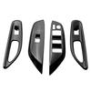 A87Q-Car Glossy Black Window Glass Lift Button Trim Switch Cover Door Armrest Panel for Toyota YARiS Cross - LHD