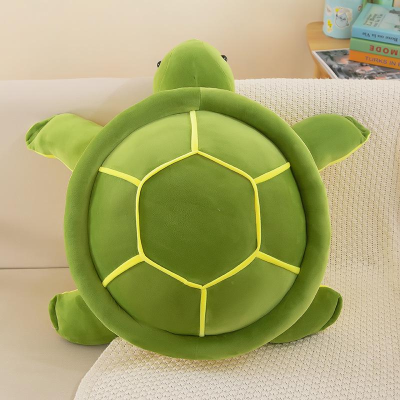 Adorable Soft Cotton Plush Sea Turtle Pillow and Backrest
