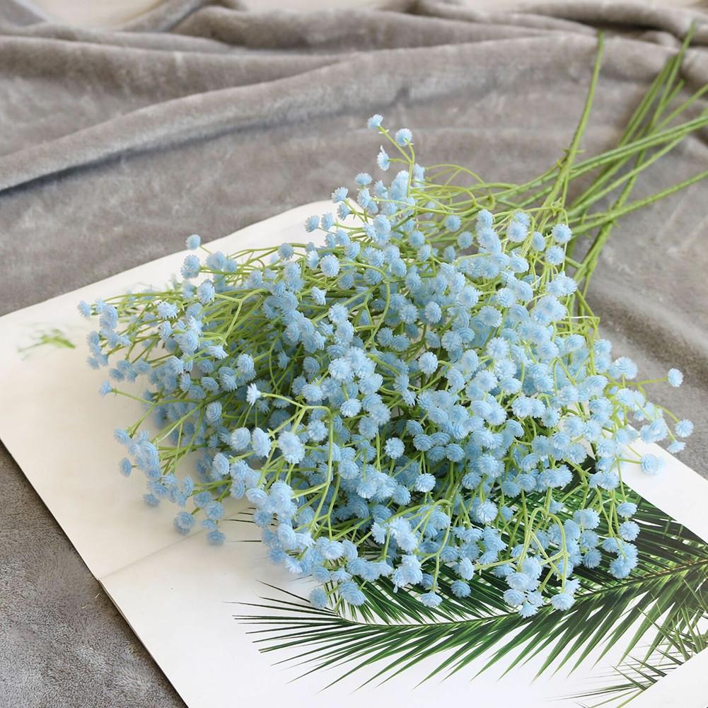 1 Bunch Artificial Fake Silk Gypsophila Flower Wedding Bouquet Decor Mariage For Home Wedding Decorations Fake Flower