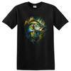 Fish Graphic T Shirt Bass Fishing Art Design for Anglers Cool Tee