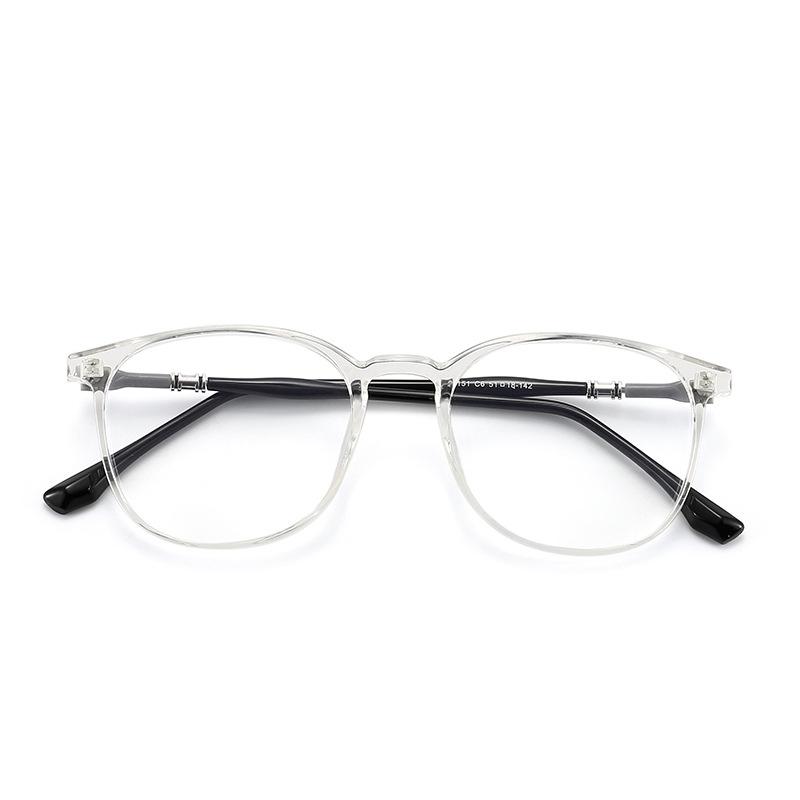 Unisex TR90 Frame Transparent Round Anti Blue Light Glasses Universal Fashion Eyewear for Women Men