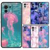 Phone Case For Xiaomi Mi 15 14 13 12 11 Lite 14T 13T 12T 11T Pro Poco X7 X6 X5 X3 Pro F6 F5 F4 Cover Pink Jellyfish Oceanic