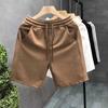 Herren Casual Shorts Einfarbig Regular Fit Kurze Hose mit verstärkten Taschen Verstellbarer Kordelzug Sommershorts