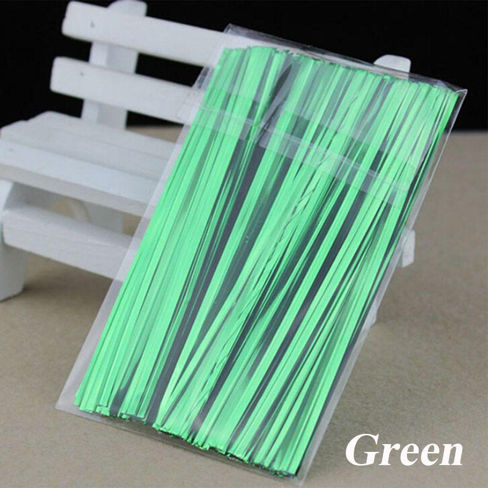 800PCS New Baking Wrapping Cellophane Bag Metallic Wire Twist Ties Pack Sealing