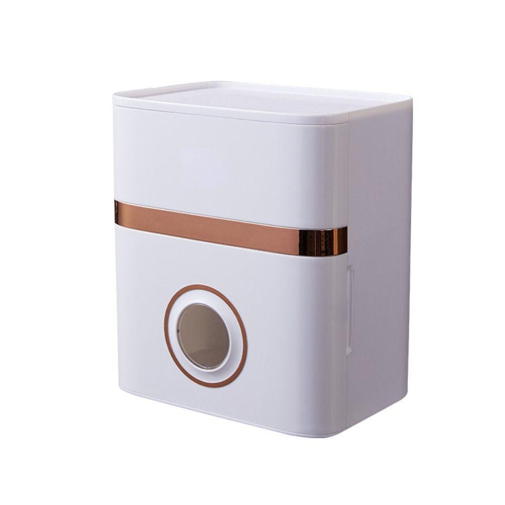 1Pcs Light Luxury Style Toilet Paper Holder Waterproof Roll Paper Storage Box New Tissue Box