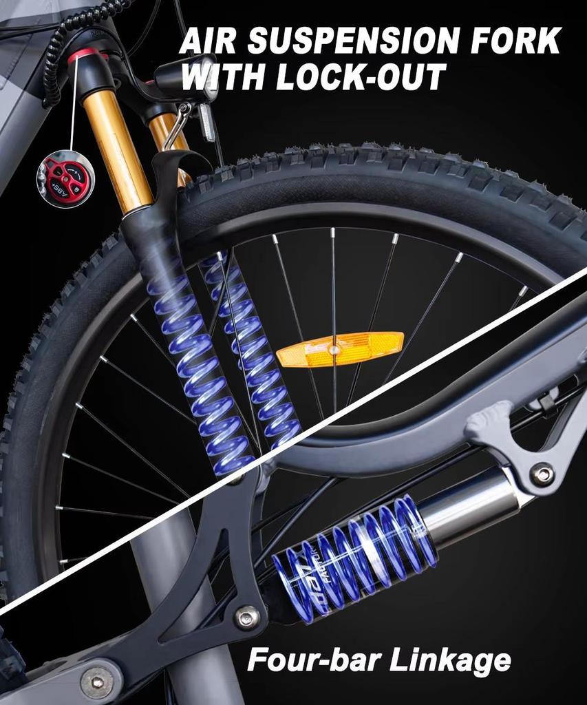 Electric Bicycle TX19 1000W Motor 48V19.2AH Battery Dual Hydraulic Brake 29 Inch Tires 27 Speed Off-road Electric Bicycle