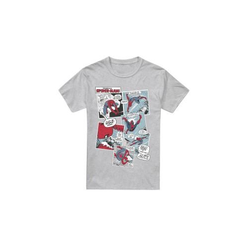 Spider-Man Mens Panel Collage T-Shirt