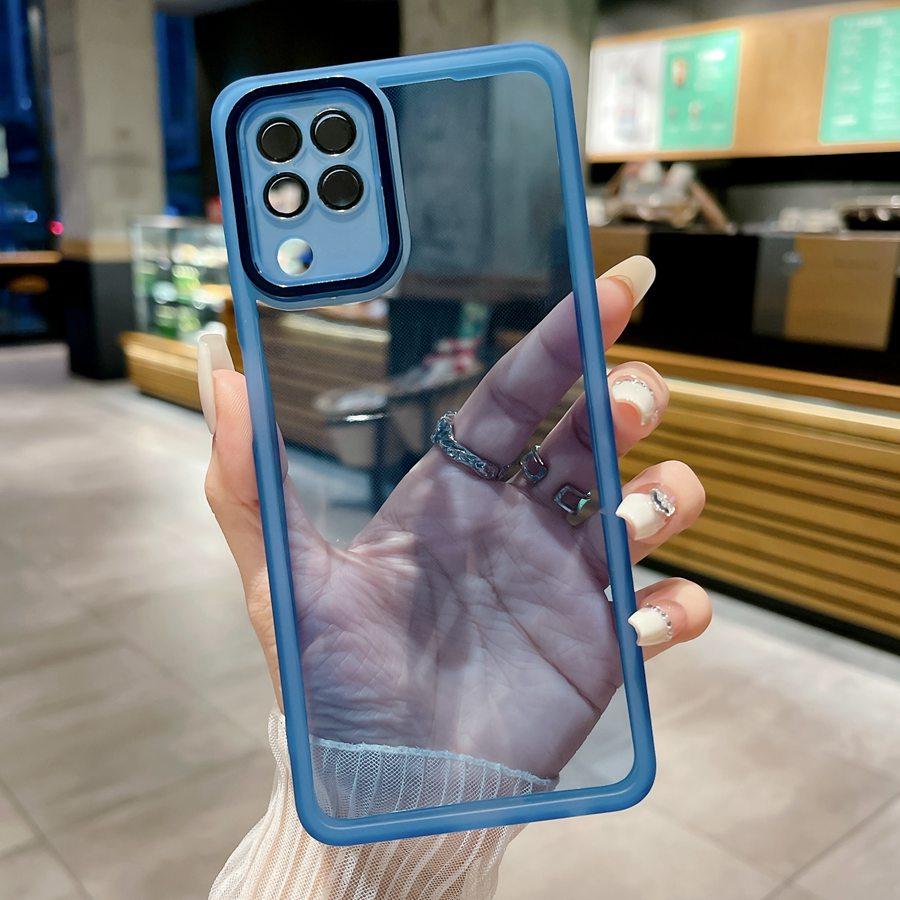 Transparent Phone Soft Case For Xiaomi 12 13 Redmi Note 8 9 10 11 Poco M5S Samsung Galaxy A04E A04S A21S Huawei Honor Camera Lens Protector Film Cover