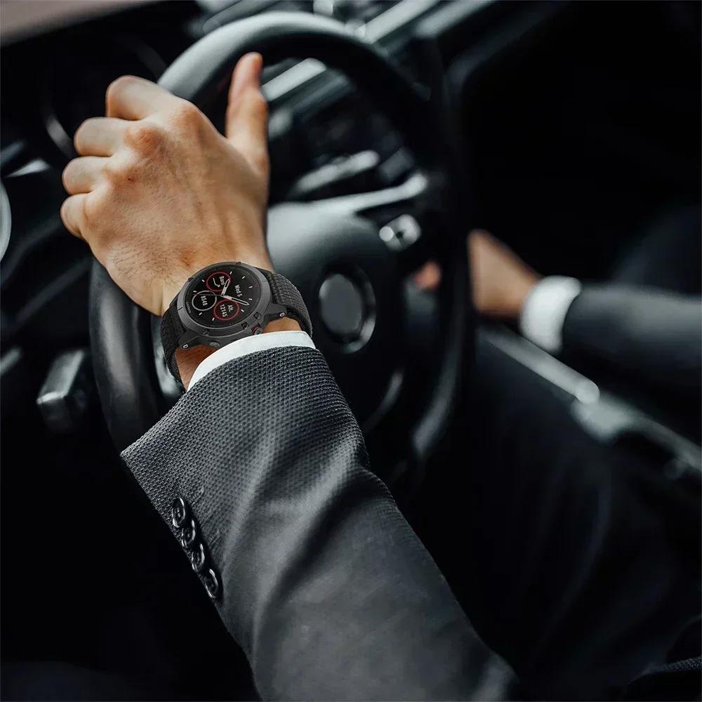 26mm 22mm Hook Loop Nylon Strap For Garmin Fenix 7 7X Pro 6/Epix Pro Gen 2 47mm 51mm/Enduro/TACTIX/Forerunner 965 955 Watch Band