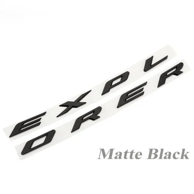 3d ABS Black Logo Explorer Emblem Leters Car Front Hood Emblem Bonnet NEHG2 Bagde For Ford Explorer 4 5 6 Explorer Sticker Accessories