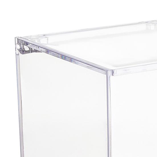 Clear Acrylic Boxes Small Square Cube Containers with Lid Plastic Storage Organizer for Candy Pill Tiny Jewelry