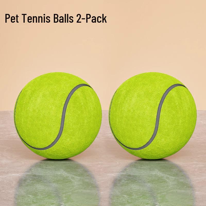 Elastic Rebound Tennis Ball Toy for Puppy Teething and Outdoor Training