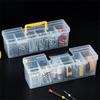 Plastic Tool Storage Box Transparent Hardware Tool Organizer Useful Hardware Toolbox  Home Use