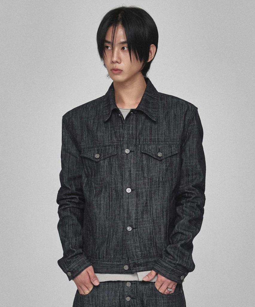 KICHUL Raw Denim Jacket (Black)