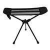 Aluminum Alloy Chair Footrest Black Camping Fishing
