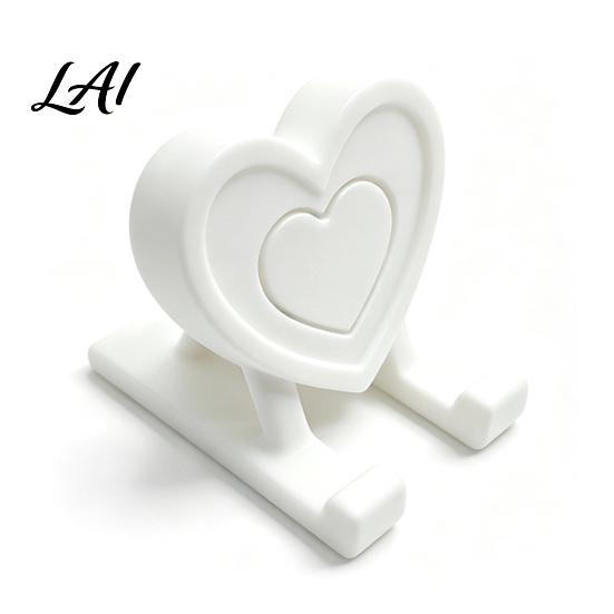 Desktop Phone Mount 3D Printed Heart Holder Love Shape Mobile Stand Stand Cell Tablet Desk Mount Valentine's Day Gift Reusable