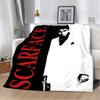 Scarface Printed Throw Blanket Soft Warm Perfect for Home Travel Picnics and Birthday Gifts