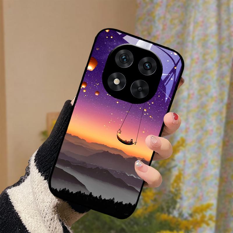 For Redmi Note 14 Pro Plus Glass Case 14 Pro+ Hard PC Tempered Glass Phone Cover For Redmi Note 14 4G 5G Popular Protector Cases