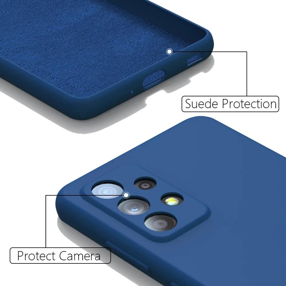 Luxury Liquid Silicone Phone Case For Samsung A13 A14 A15 A21S A25  A31 A32 A33 A34 A35 A36 A41 A42 A50 A51 A52 Back Cover