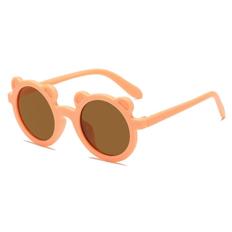 New Children's Sunglasses Baby Bear Frame Sunglasses Cute Boys and Girls Cartoon Sunscreen Photo Glasses