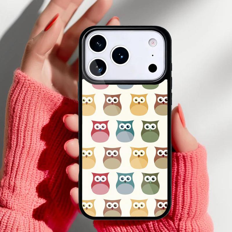 Owl Cute lovers Kawaii Cartoon Phone Case for iPhone 17 Air 16e 15 14 13 Pro Max Back Cover for 12 11 Pro Coque