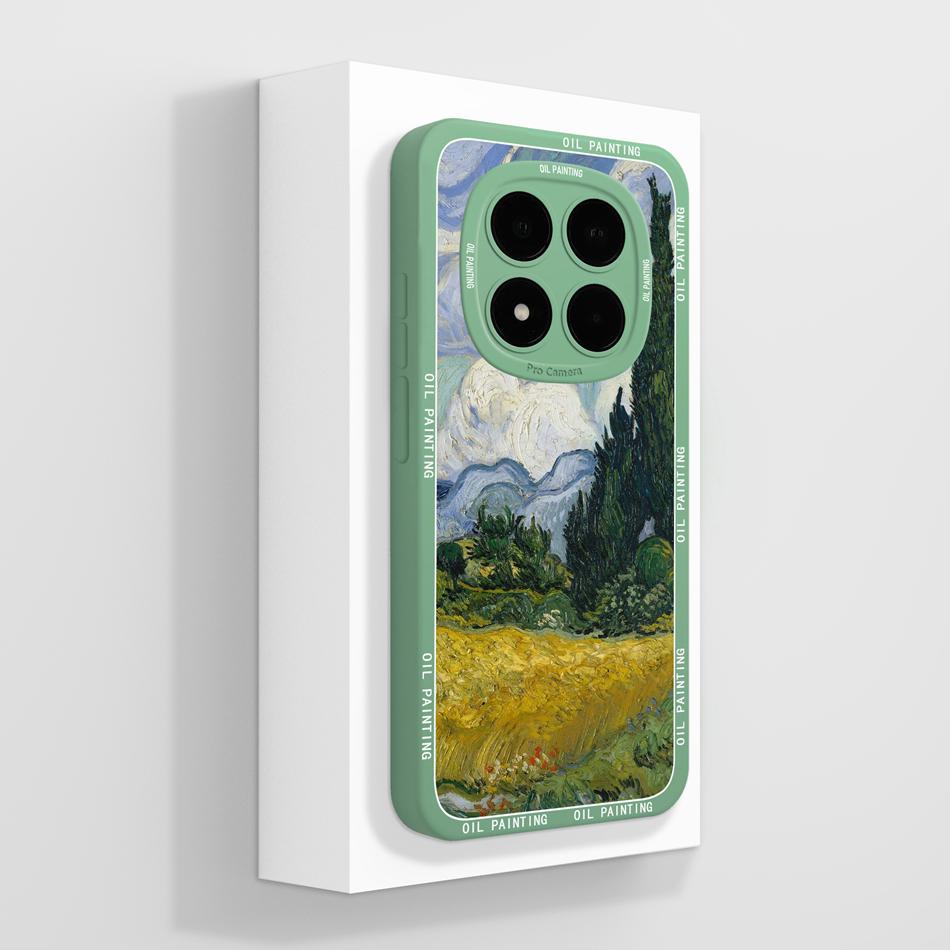 Case For Redmi Note 15 Pro Plus Artistic Style Full Coverage Funda For Redmi Note15 Covers Soft Liquid Silicone Phone Protector